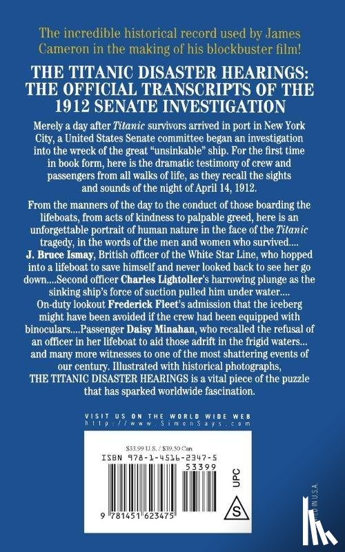  - The Titanic Disaster Hearings