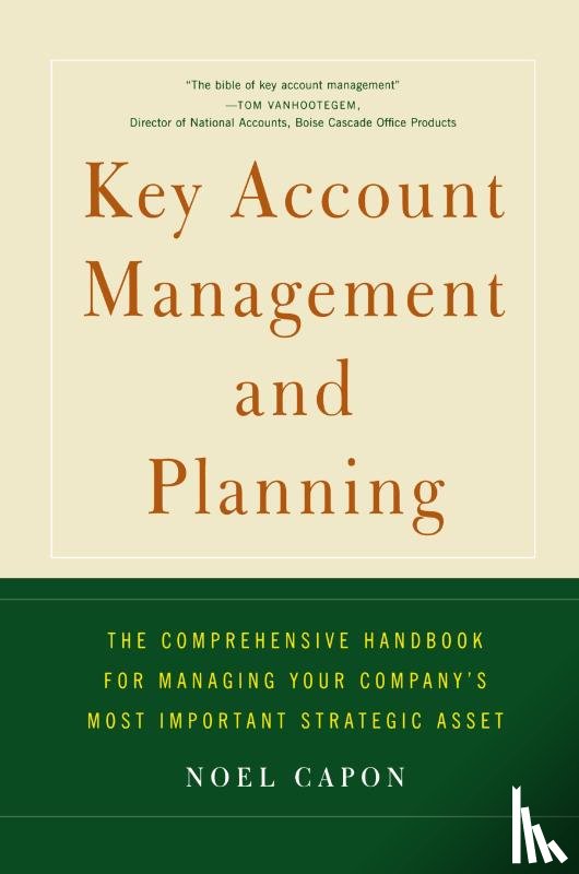 Capon, Noel - Key Account Management and Planning