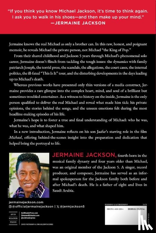 Jackson, Jermaine - You Are Not Alone: Michael: Through a Brother's Eyes
