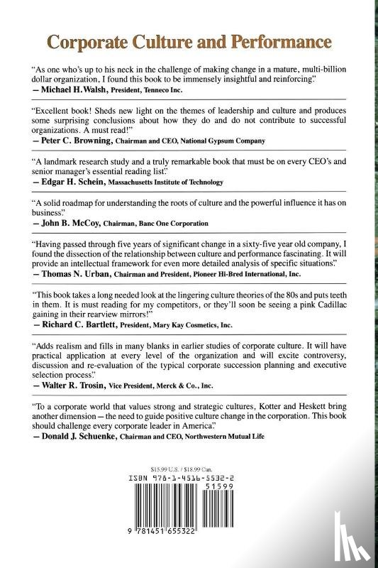 Kotter, John P. - Corporate Culture and Performance