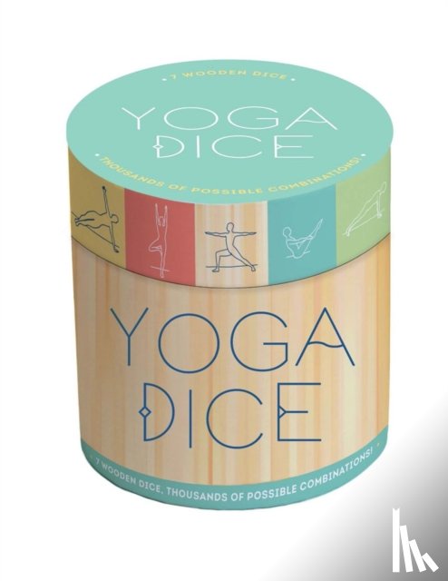 Chronicle Books - Yoga Dice: 7 Wooden Dice, Thousands of Possible Combinations! (Meditation Gifts, Workout Dice, Yoga for Beginners, Dice Games, Yoga Gifts for Women)
