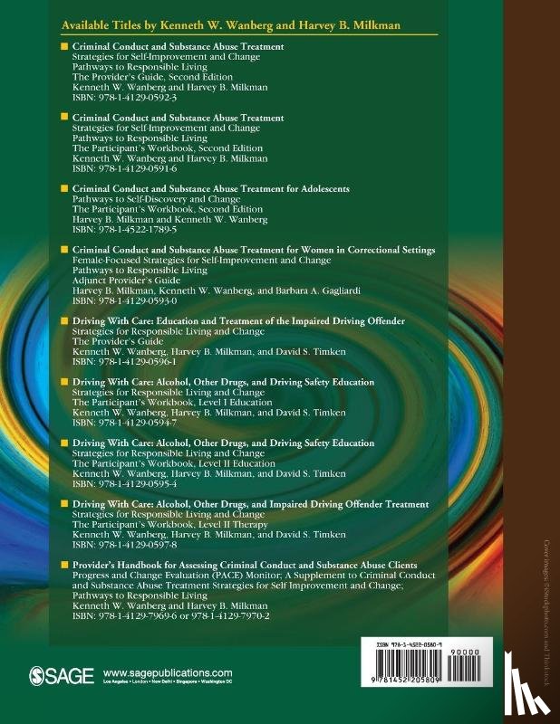 Milkman, Harvey B., Wanberg, Kenneth W. - Criminal Conduct and Substance Abuse Treatment for Adolescents: Pathways to Self-Discovery and Change