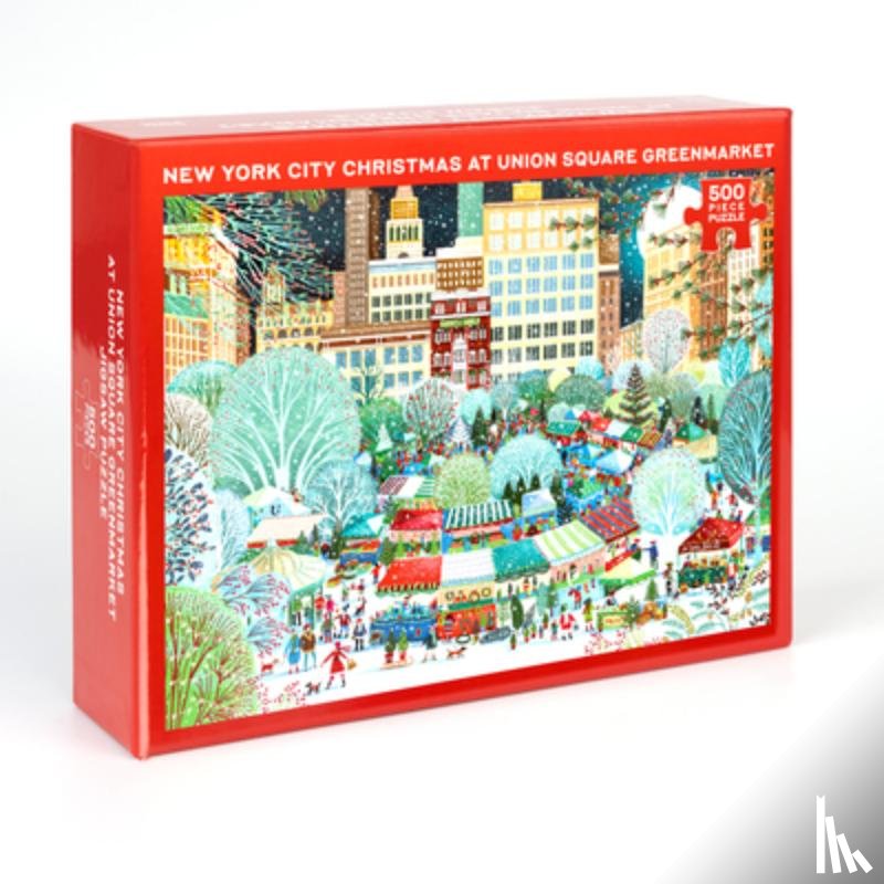 Union Square & Co - New York City Christmas at Union Square Greenmarket Jigsaw Puzzle