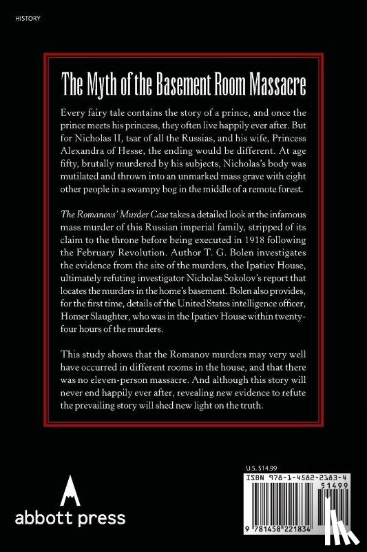 Bolen, T G - The Romanovs' Murder Case