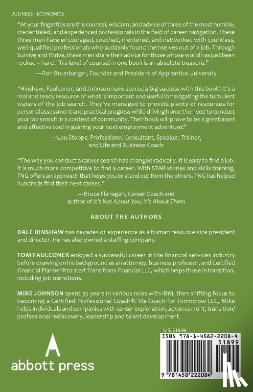 Hinshaw, Dale, Faulconer, Tom, Johnson, Mike - Survive and Thrive in Your Job Search