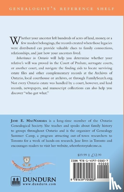 MacNamara, Jane E. - Inheritance in Ontario