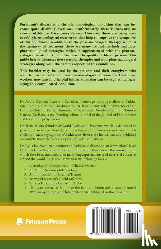 Abdul Qayyum Rana - Natural Therapies for Parkinson's Disease