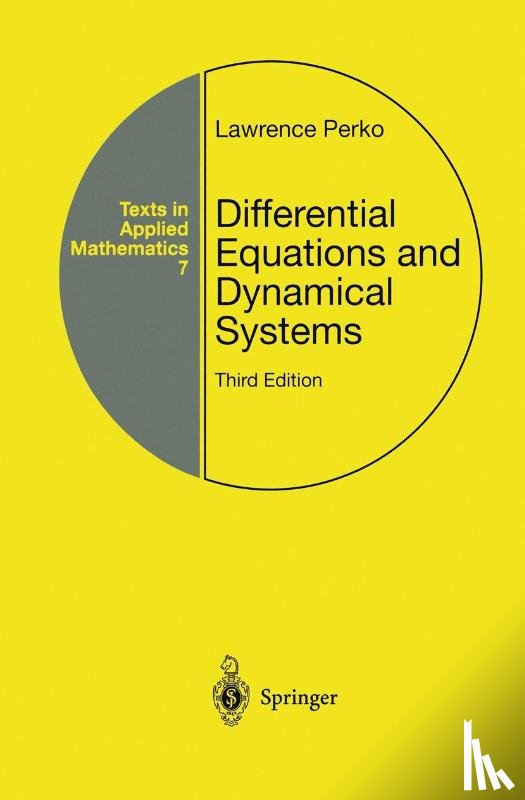 Perko, Lawrence - Differential Equations and Dynamical Systems