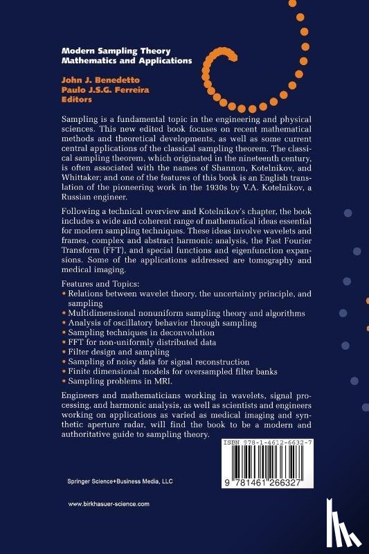 John J. Benedetto, Paulo J.S.G. Ferreira - Modern Sampling Theory