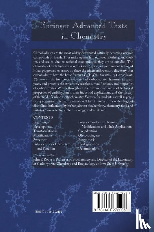 Robyt, John F. - Essentials of Carbohydrate Chemistry