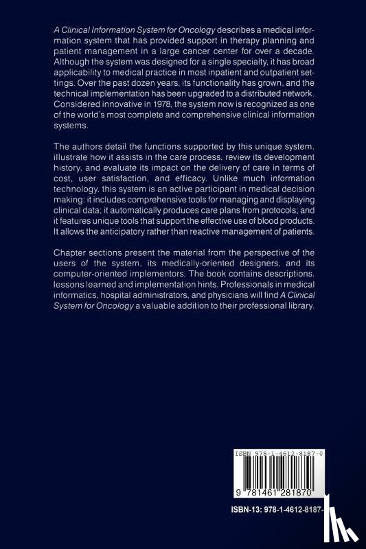  - A Clinical Information System for Oncology