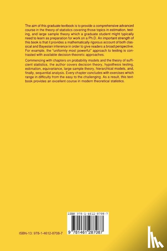 Schervish, Mark J. - Theory of Statistics