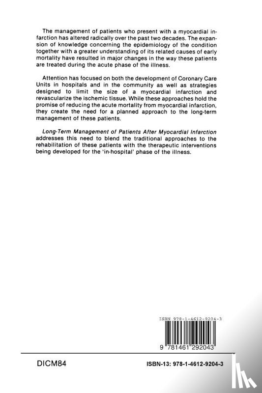  - Long-Term Management of Patients After Myocardial Infarction