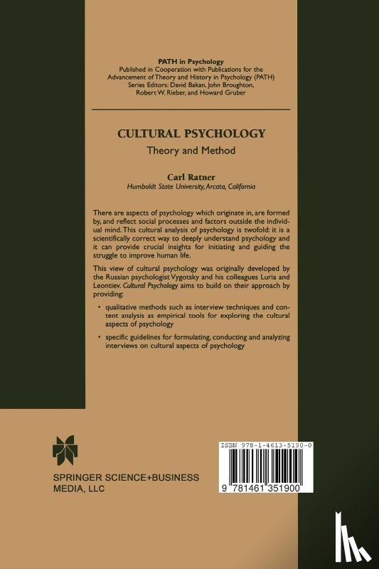 Ratner, Carl - Cultural Psychology