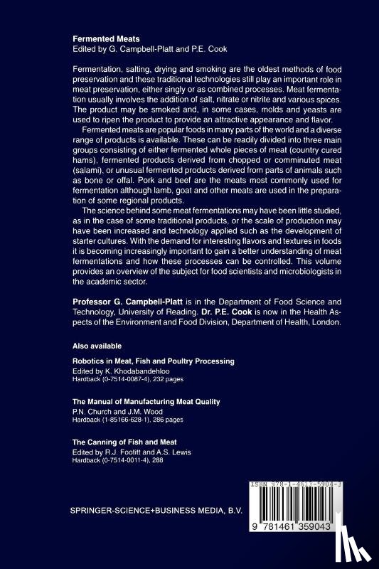 Campbell-Platt, Geoffrey - Fermented Meats