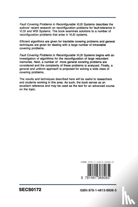 Ran Libeskind-Hadas, Nany Hasan, Jingsheng Jason Cong, Philip McKinley - Fault Covering Problems in Reconfigurable VLSI Systems