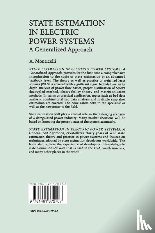 Monticelli, A. - State Estimation in Electric Power Systems