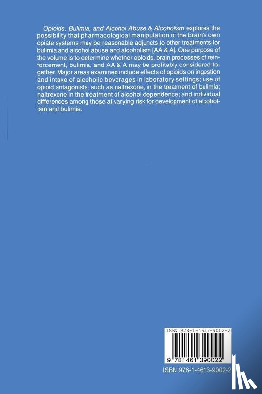  - Opioids, Bulimia, and Alcohol Abuse & Alcoholism