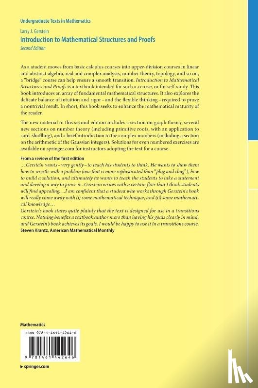 Gerstein, Larry J. - Introduction to Mathematical Structures and Proofs