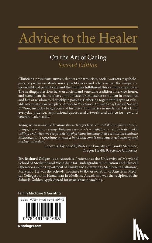 Colgan, Richard - Advice to the Healer