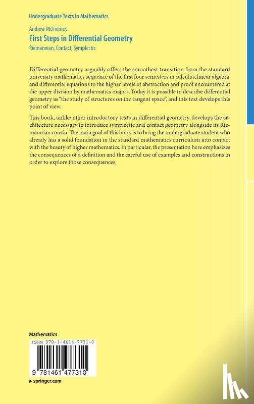 McInerney, Andrew - First Steps in Differential Geometry