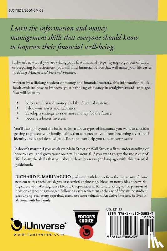 Marinaccio, Richard E - Money Matters and Personal Finance