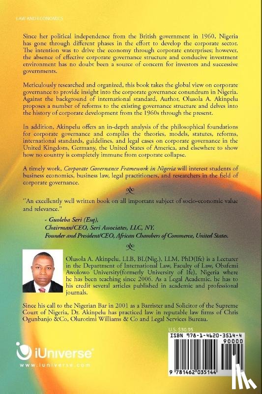 Akinpelu, Olusola A - Corporate Governance Framework in Nigeria