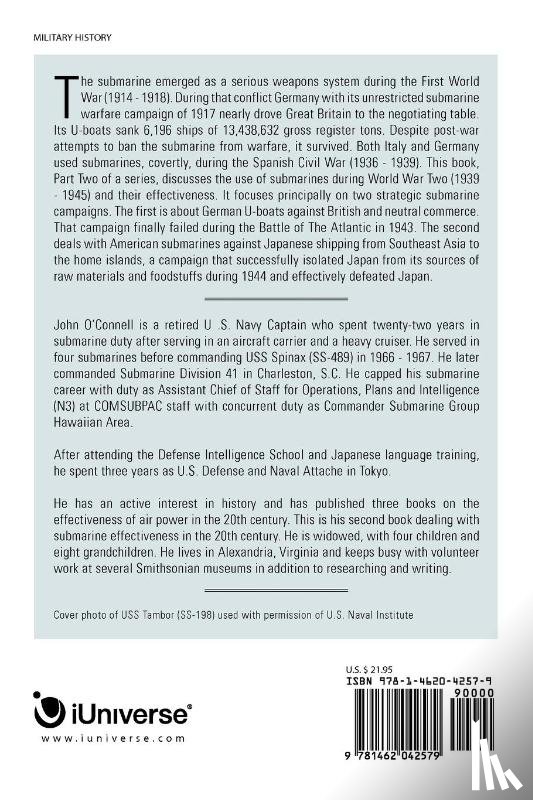 O'Connell Usn (Ret ), Captain John F - Submarine Operational Effectiveness in the 20th Century