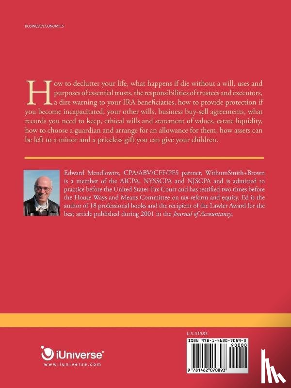 Mendlowitz Cpa, Edward - Getting Your Affairs in Order