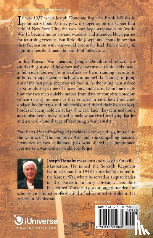 Donohue, Professor Emeritus of English Joseph (Professor Emeritus of English University of Massachusetts Amherst) - Frank and Me at Mundung-Ni