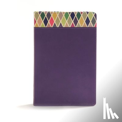 Csb Bibles by Holman - CSB Rainbow Study Bible, Purple Leathertouch