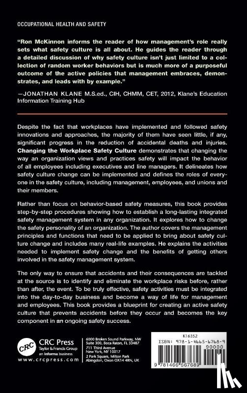 McKinnon, Ron C. - Changing the Workplace Safety Culture