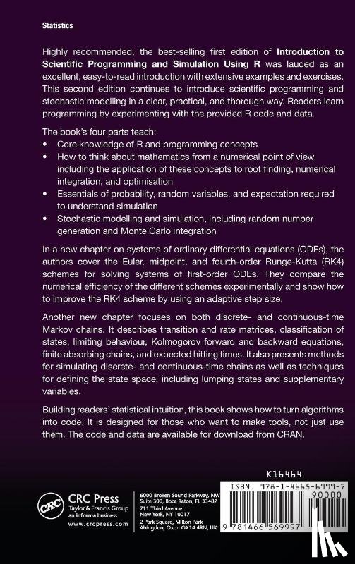 Jones, Owen, Maillardet, Robert, Robinson, Andrew - Introduction to Scientific Programming and Simulation Using R