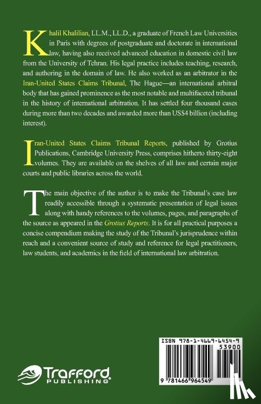 Khalilian LL M LL D, Khalil, Khalilian, Sayyed Khalil - Iran-United States Claims Arbitration