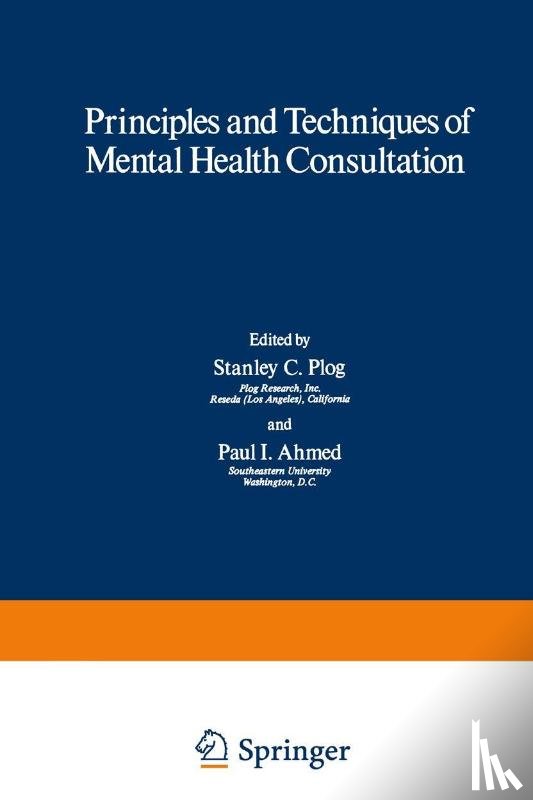  - Principles and Techniques of Mental Health Consultation