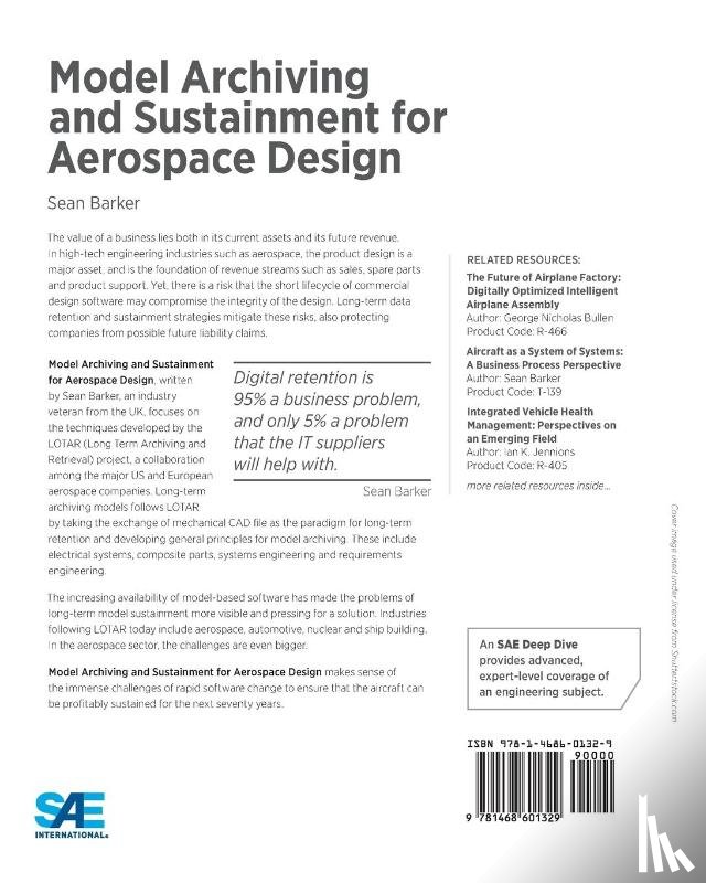 Barker, Sean - Model Archiving and Sustainment for Aerospace Design