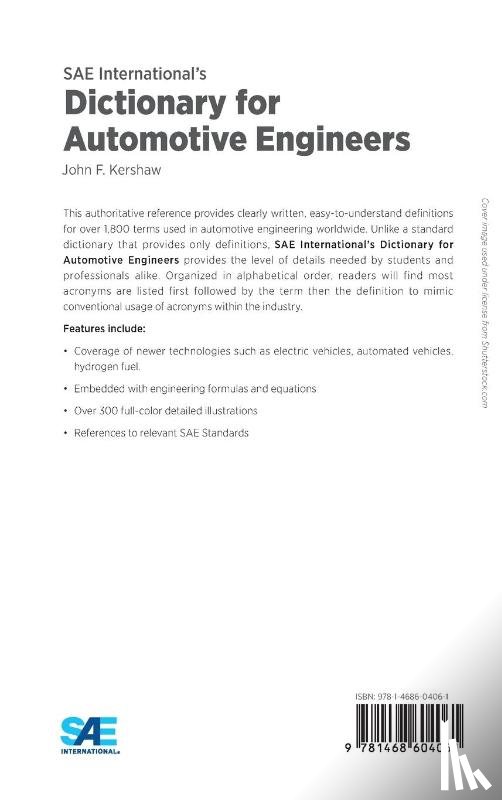 Kershaw, John F - SAE International's Dictionary for Automotive Engineers