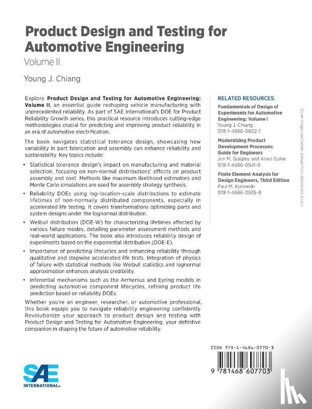Chiang, Young J. - Product Design and Testing for Automotive Engineering