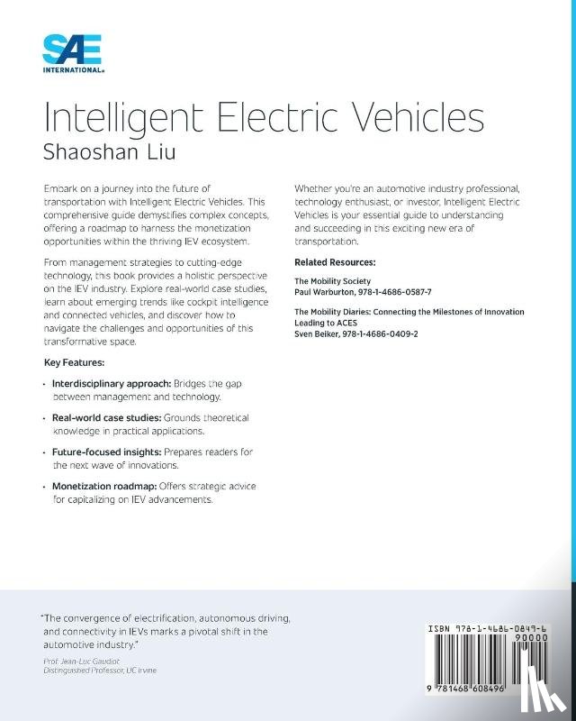 Liu, Shaoshan - Intelligent Electric Vehicles