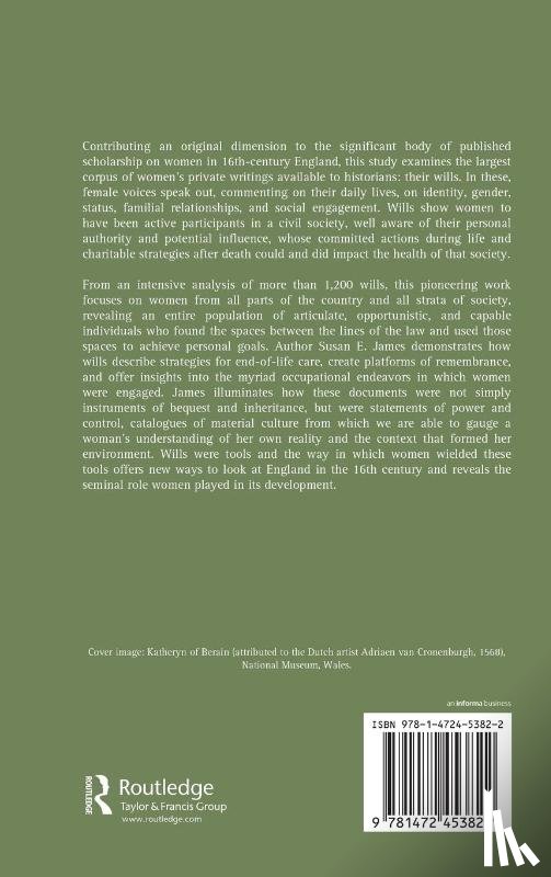 James, Susan E. - Women's Voices in Tudor Wills, 1485–1603