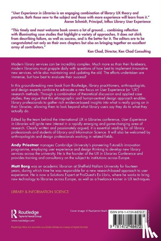  - User Experience in Libraries