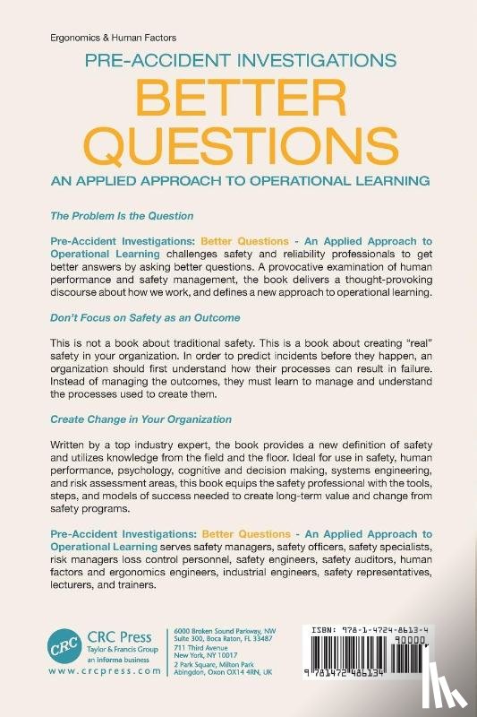 Conklin, Todd - Pre-Accident Investigations