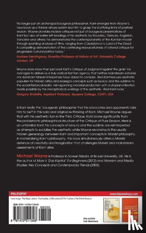 Wayne, Michael (Brunel University - Red Kant: Aesthetics, Marxism and the Third Critique