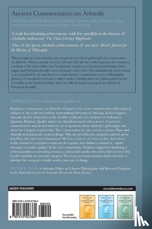 Simplicius - Simplicius: On Aristotle Categories 1-4