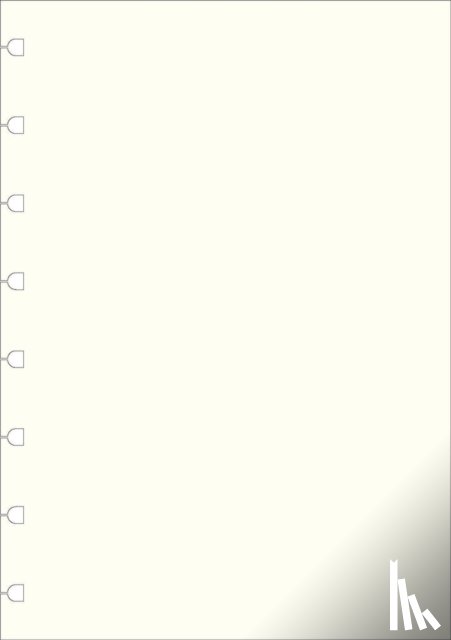  - Filofax A5 Notebook refill - plain paper white
