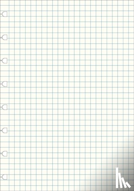  - Filofax A5 Notebook refill - squared paper white