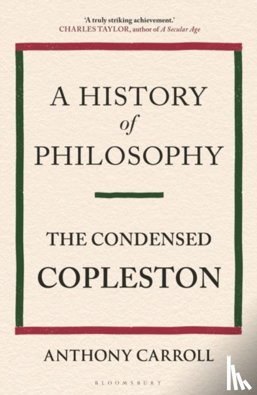 Carroll, Anthony, Copleston, Frederick - A History of Philosophy
