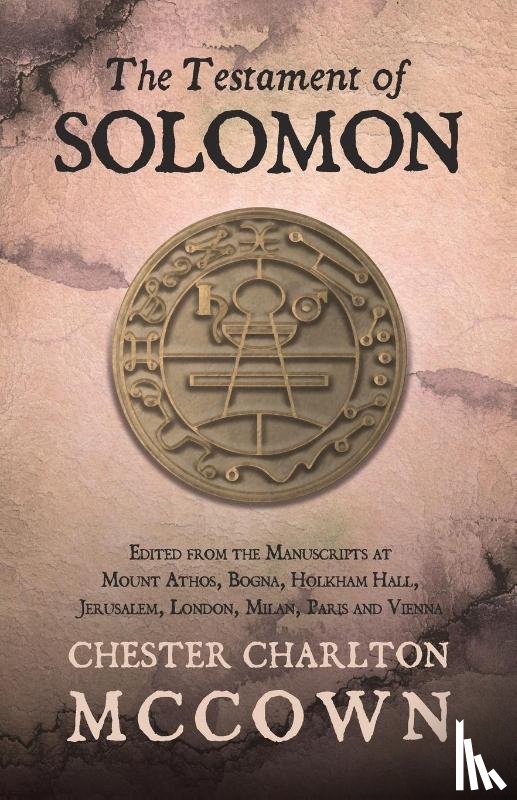 McCown, Chester Charlton - The Testament of Solomon - Edited from the Manuscripts at Mount Athos, Bogna, Holkham Hall, Jerusalem, London, Milan, Paris and Vienna