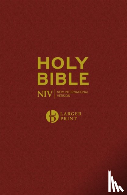 Version, New International - NIV Larger Print Burgundy Hardback Bible