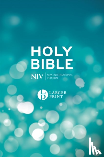 Version, New International - NIV Larger Print Blue Hardback Bible